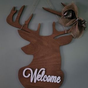 Wall Decor - Deer Welcome sign
